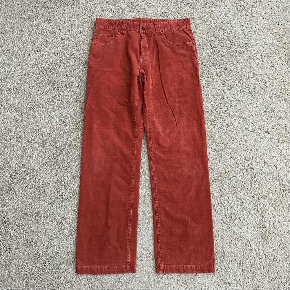 Prana Pants Womens Size 32W x 32L Corduroy Straight Leg
